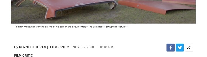 Review: ‘The Last Race’ is a full-throttle portrait of stock car racing