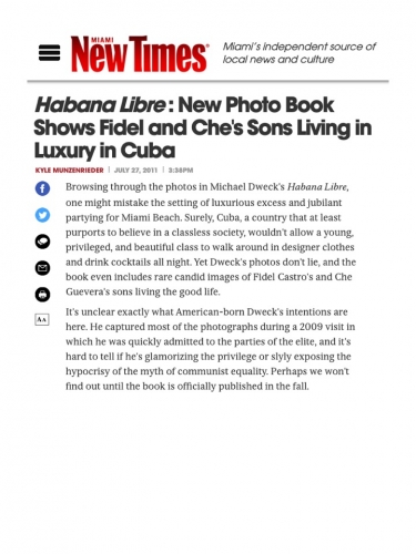 Habana Libre: New Photo Book Shows Fidel and Che's Sons Living in Luxury in Cuba