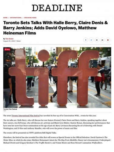 Toronto Sets Talks With Halle Berry, Claire Denis & Barry Jenkins; Adds David Oyelowo, Matthew Heineman Films