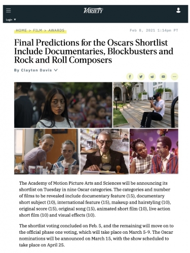Final Predictions for the Oscars Shortlist Include Documentaries, Blockbusters and Rock and Roll Composers