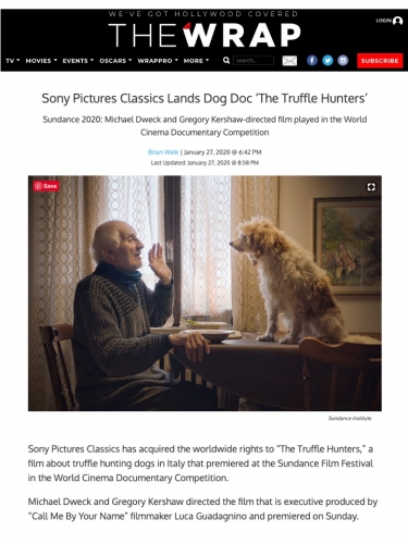 Sony Pictures Classics Lands Dog Doc ‘The Truffle Hunters’
