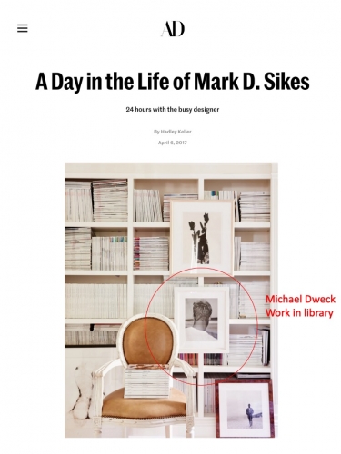 Michael Dweck work in Interior Designer Mark D. Sikes home