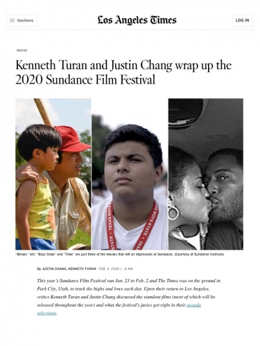 Kenneth Turan and Justin Chang wrap up the 2020 Sundance Film Festival