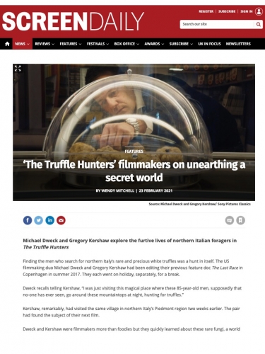 ‘The Truffle Hunters’ filmmakers on unearthing a secret world