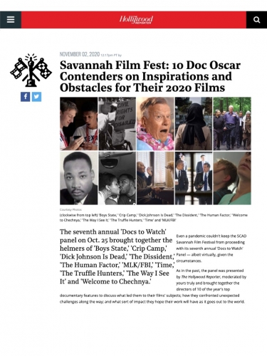 Savannah Film Fest: 10 Doc Oscar Contenders on Inspirations and Obstacles for Their 2020 Films