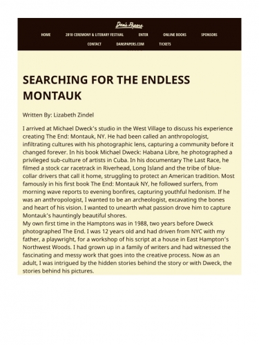SEARCHING FOR THE ENDLESS MONTAUK