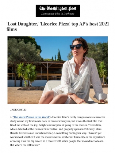 'Lost Daughter,' 'Licorice Pizza' top AP's best 2021 films