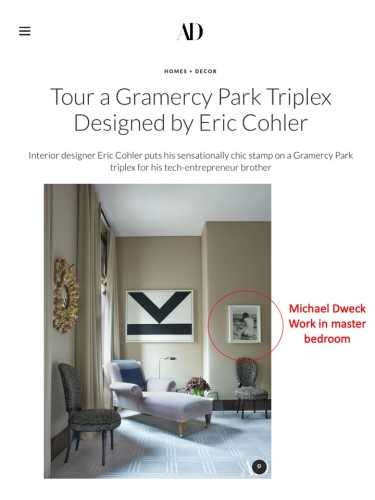 Michael Dweck work in Gramercy Park Triplex Designed by Eric Cohler