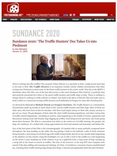 Sundance 2020: 'The Truffle Hunters' Doc Takes Us into Piedmont