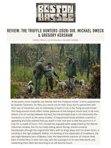 Review: The Truffle Hunters (2020) Dir. Michael Dweck & Gregory Kershaw